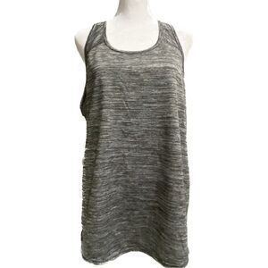 Danskin Now Exercise Tank in Black and White with Pleated Back Size XL